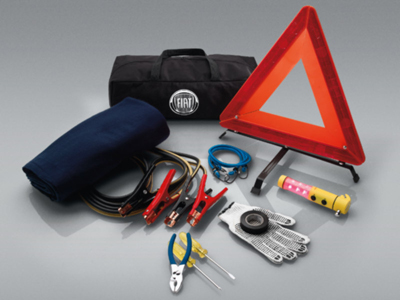 2012 Fiat 500-Lounge Roadside Safety Kit with Logo 82212566