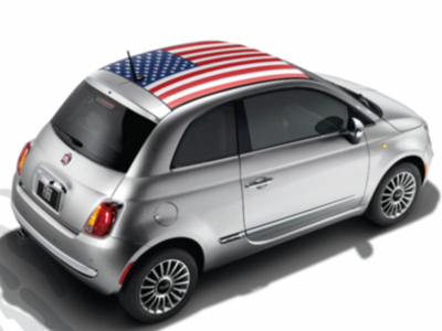 2012 Fiat 500-Abarth Decal Kit - American Flag 82212786