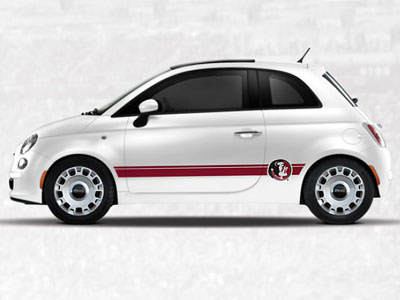 2013 Fiat 500-Pop NCAA Bodyside Graphic - Florida State 82214156