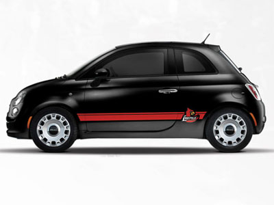 2013 Fiat 500-Pop NCAA Bodyside Graphic - Louisville 82214157